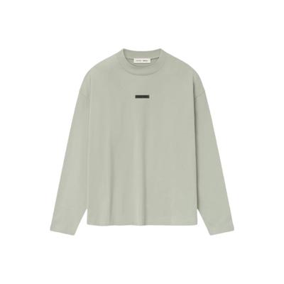 Essentials Klassisches Langarm-T-Shirt Abbey Stone Herren Oberteile Tan 125SP254206F