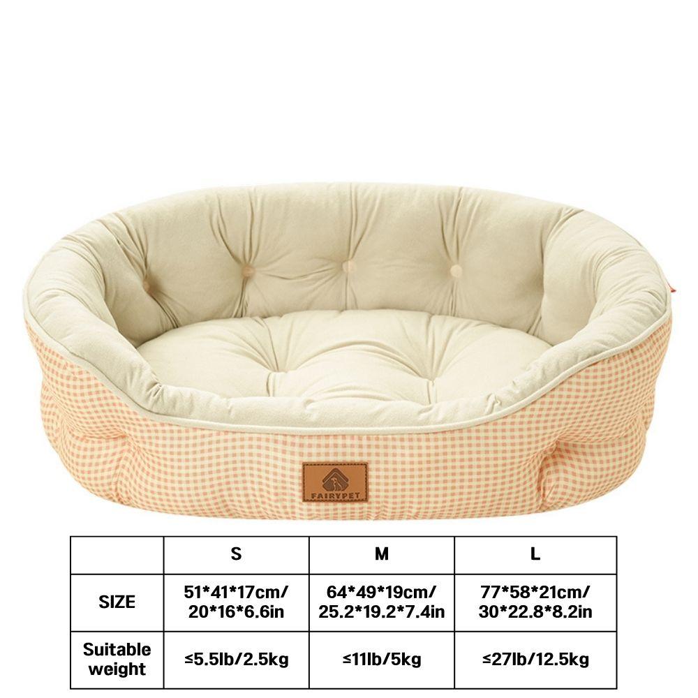 

Dog Bed for Small Dog,Washable Orthopedic Dog Bed,Soft Calming Sleeping Puppy Bed Durable Pet Cuddler with Anti-Slip Bottom S