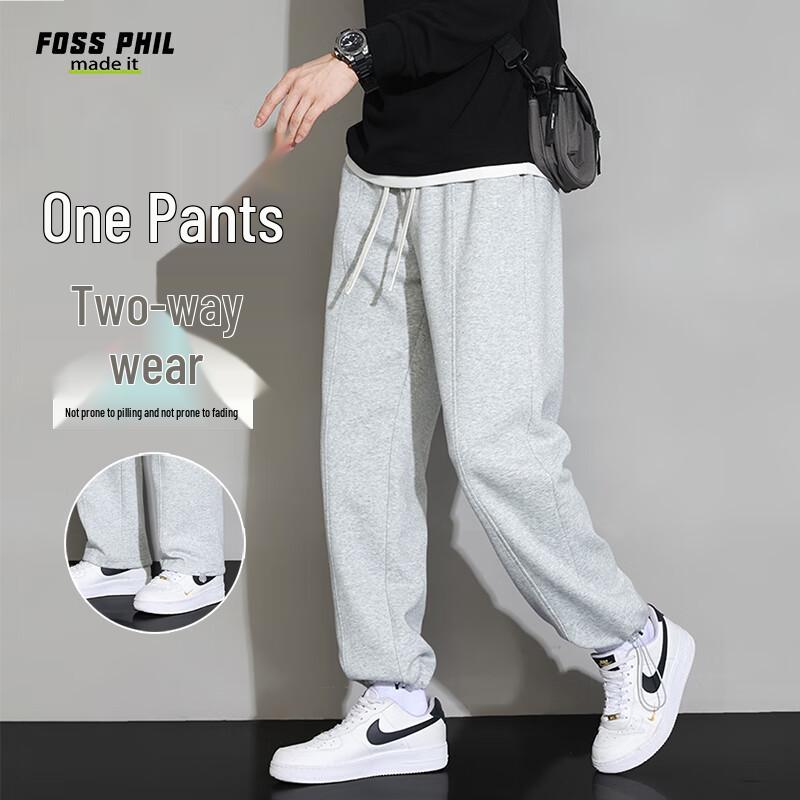 Foss Phil Men's Drawstring Straight Casual Pants 6008