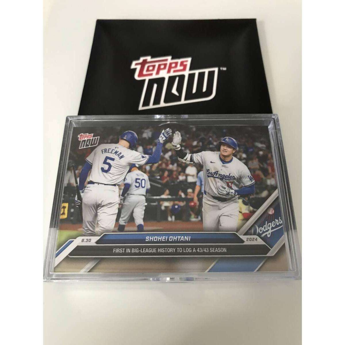 Used MLB SHOHEI OHTANI 2024 TOPPS NOW Card 43-43 CLUB No. 616 BASEBALL DODGERS 20Lot Shohei Otani Dodgers 20 Piece Set Tops Now Card