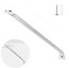RV Accessories: 17" & 20.5" Metal Brackets for Mesh Shelves (White)