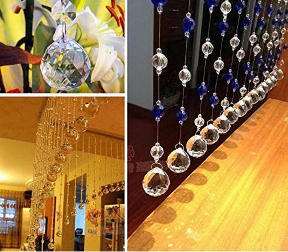 Morningplace Suncatcher Crystal Ball Set (30mm) for Luck, Fortune, and Feng Shui (Set of 40)