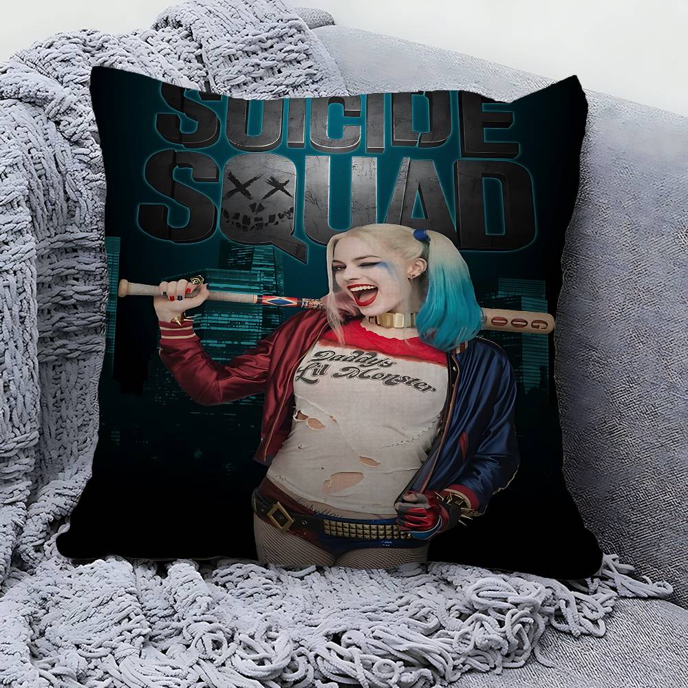 H-Harleys Cool Q-Quinn Personalized Picture Text Home Decorative Pillows Household Gifts 45x45cm
