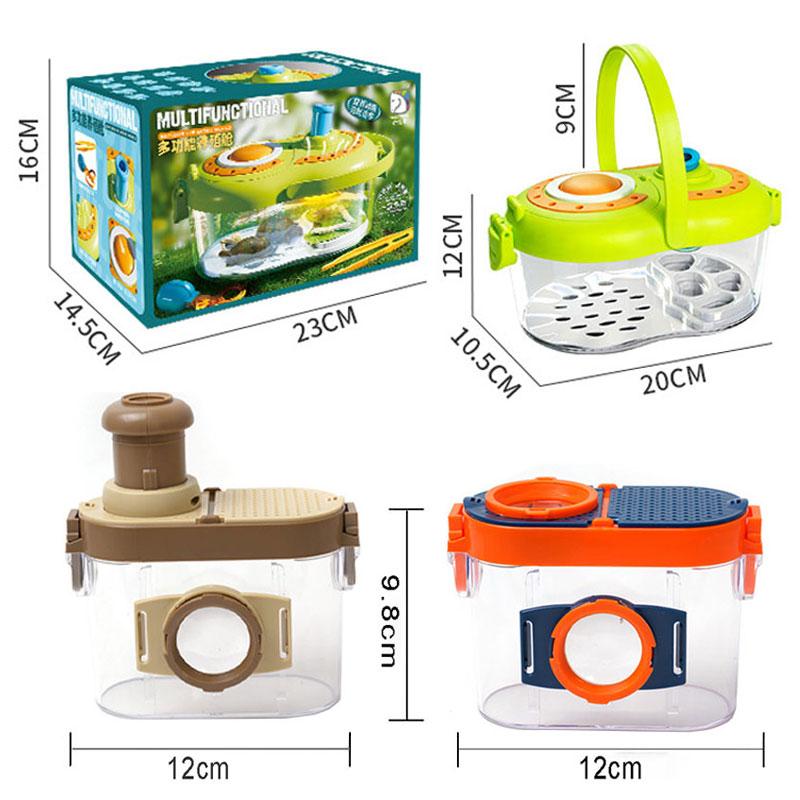 Kids Insect Viewing Box Outdoor Toy To Catch Insects Game Animal Growth Magnifying Glass Viewer Science Experiment Children Toys