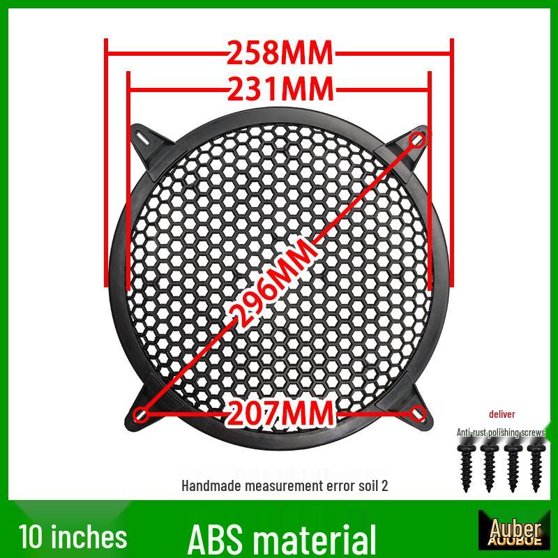 Speaker Grille Metal Mesh Dustproof Covers: 2-10 Inch Sizes for Car Speakers