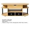 Home Coffee Table Modern Wood-Grain with Lift-Up Function Storage Space and Black Fabric Center Drawers Versatile Stylish Practical for