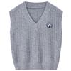 Shangdoubila Women's Preppy V-Neck Knit Vest
