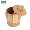 Bamboo Mortar Pestle Set Herbs Spices Crusher S-L Bamboo Garlic Jar Natural Bamboo Spice Grinder Mortar Pestle Set