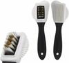 Cleaning Shoe Brush for Suede Nubuck Shoes Stain Dust Shoes Brush Steel Plastic Rubber Boot Household Cleaner Tools