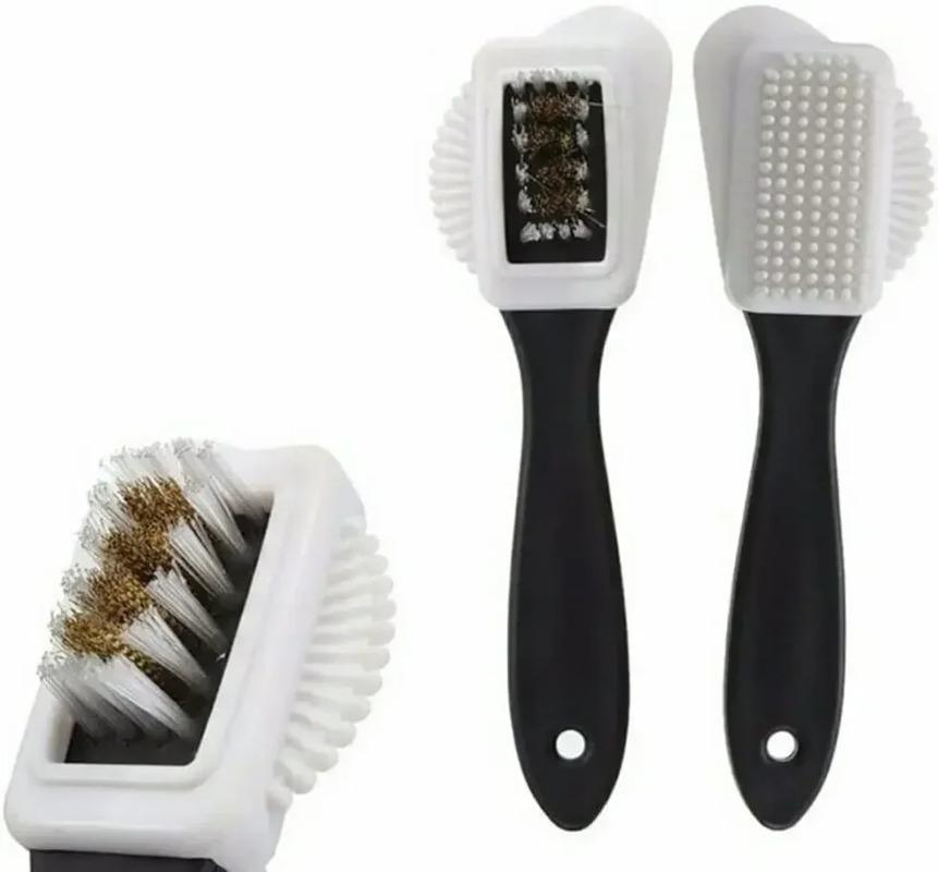 Cleaning Shoe Brush for Suede Nubuck Shoes Stain Dust Shoes Brush Steel Plastic Rubber Boot Household Cleaner Tools