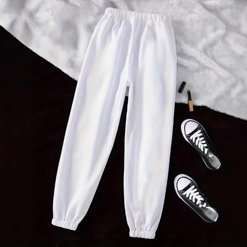 Women's Autumn/winter Plush Jogging Pants Casual Diagonal Pocket Pants