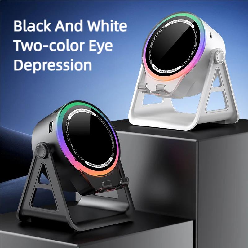 Wireless Charger Bluetooth Speaker Strong Magnetic Phone Holder RGB Light  Portable HIFI Sound Subwoofer Boombox Mobile Phone Bracket Tablet Holder