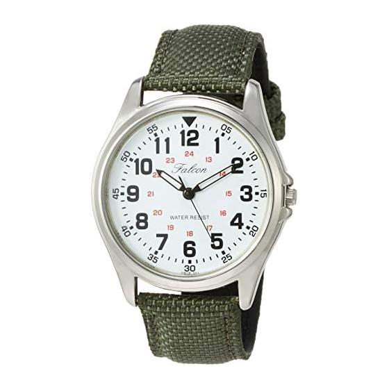 [Citizen Q&Q] Часы аналоговые водонепроницаемый кожаный ремешок QB38-304 мужские зеленые