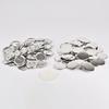 50Set 25-75Mm Metal Badge Pin Button Maker Parts Diy Blank Badge Button Parts For Art Crafts Making Iron-Base Badges Set
