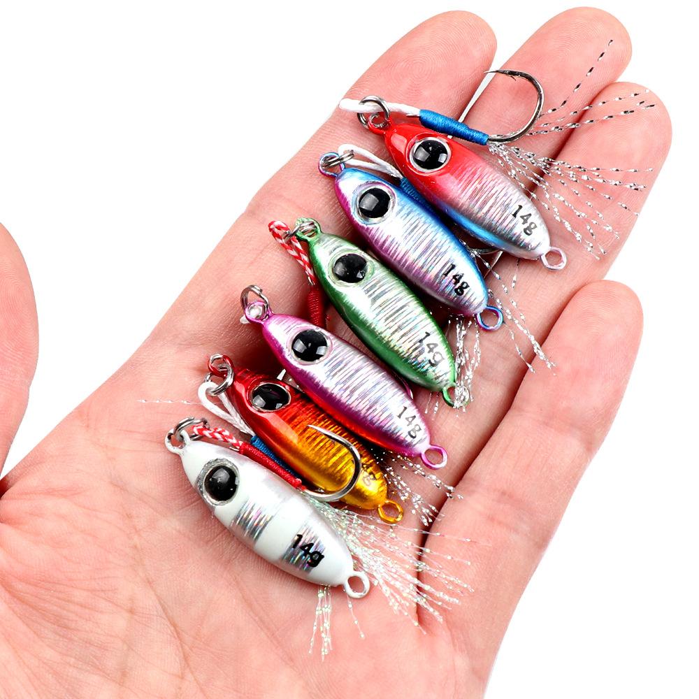 Sea Fishing Lure Jigging Bait Long Casting Laser Big Eye5.5g-21gMetal Hard Bait Bass Red Snapper Special Fake Bait