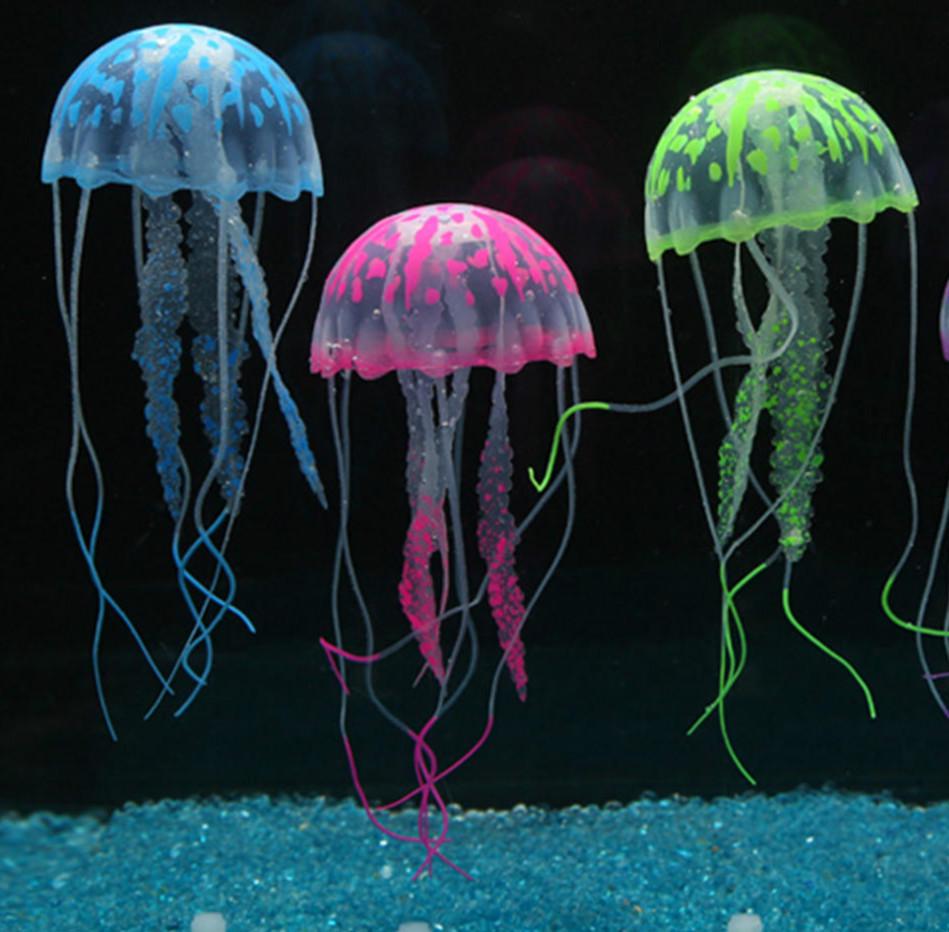 Aquatic Luminous Fluorescent Jellyfish Aquarium Software Simulation Coral Sucker