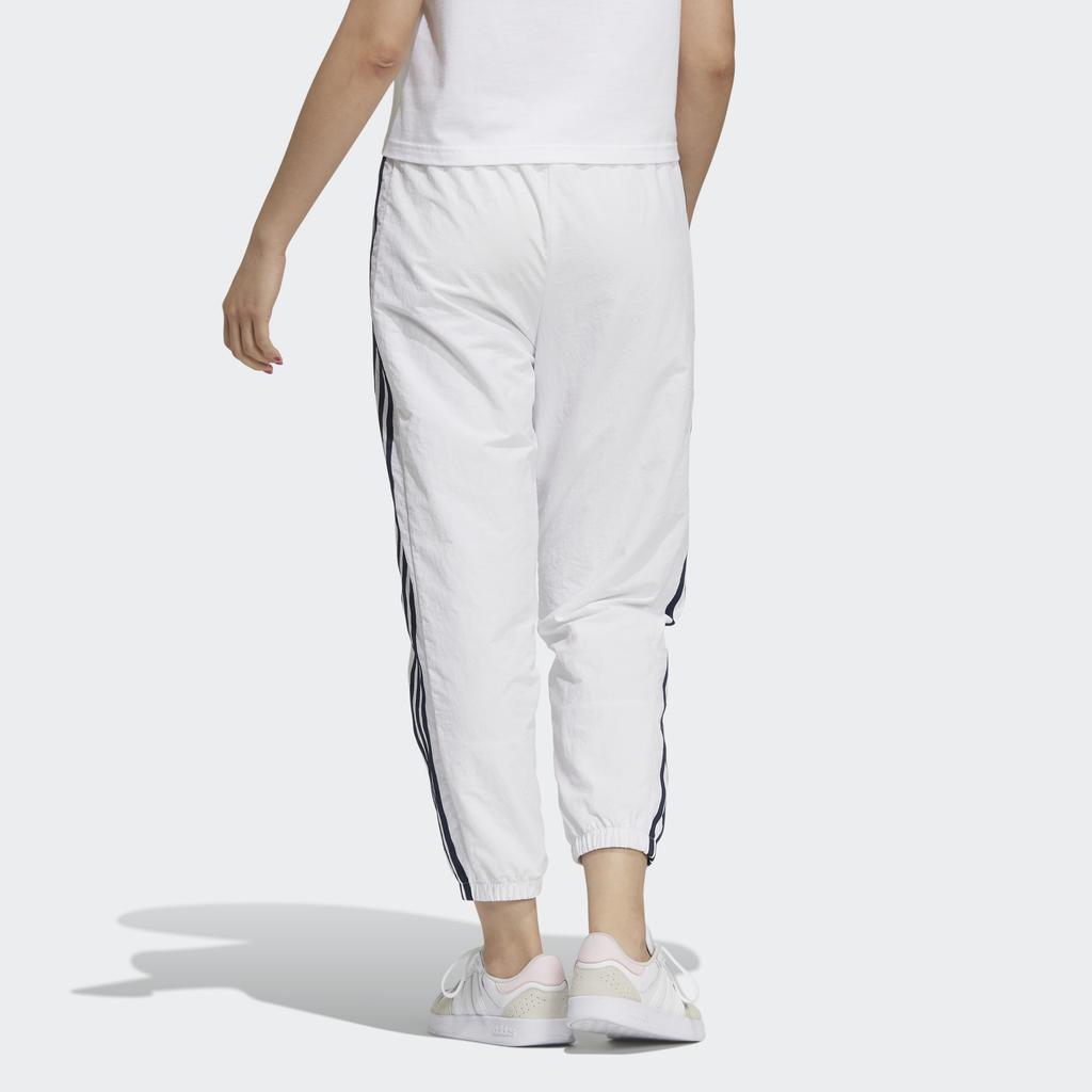 Adidas Neo Side Color Block Three Stripe Nine-Point Sports Pants Women Pants White HA1169