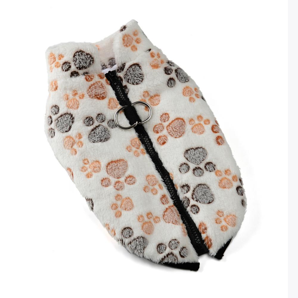 Cute Print Dog Hoodie Coat Vest Winter Warm Pet Clothes for French Bulldog Sweatshirt Puppy Dog Cat Jacket Clothing Pet Supplies