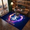 Cardiff City Custom Crystal Velvet Rug, Personalized Name Text Print, Football Logo Soft Non‑Slip Floor Mat Home Decor Gift