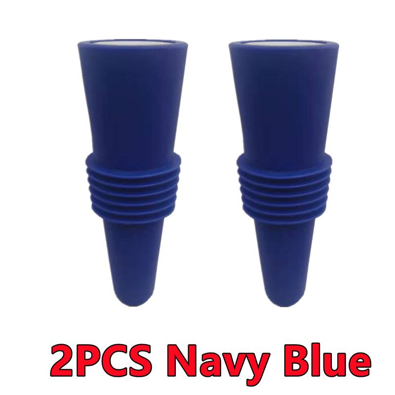New 6/2/1PC Silicone Wine Bottle Stopper Set Whiskey Leak Proof Beer Champagne Bottle Cap Closer Wine Cork Lid Bar Accessories