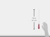 VESSEL Power Grip Screwdriver Shank x 300 (Precision Type) +2 B-5100