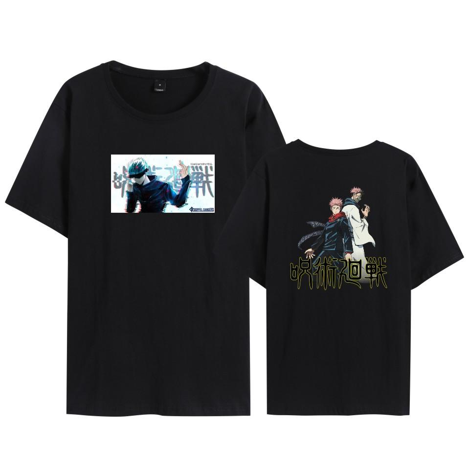 

Jujutsu Kaisen T-shirt for Men Women Summer Tops Tees Tshirts Clothes Streetwear XS чёрный
