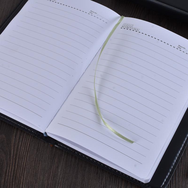Thick Leather A5 Notebook: Simple Office & Student Diary
