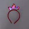 10pcs LED Headband 3 Flashing Modes Glow In The Dark Crown Headband Hair Hoop for Birthday Concerts Parties