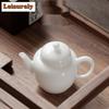 85 ml Dehua Eissamen-Jade-Porzellan-Teekanne in Schafform, handgefertigt, dick, weiß, Mini-Teekanne, Haushalts-Teekanne, Wasserkocher, Teegeschirr, Dekoration, Geschenk