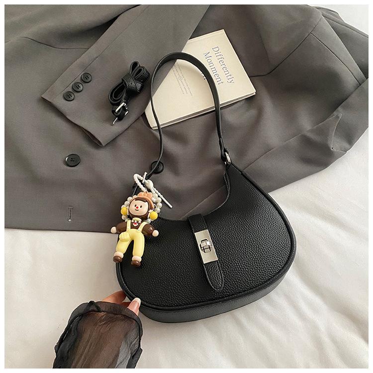 Simple Casual Daily Shoulder Bag Women's 2025 Summer New High-end Texture Messenger Dumpling Bag