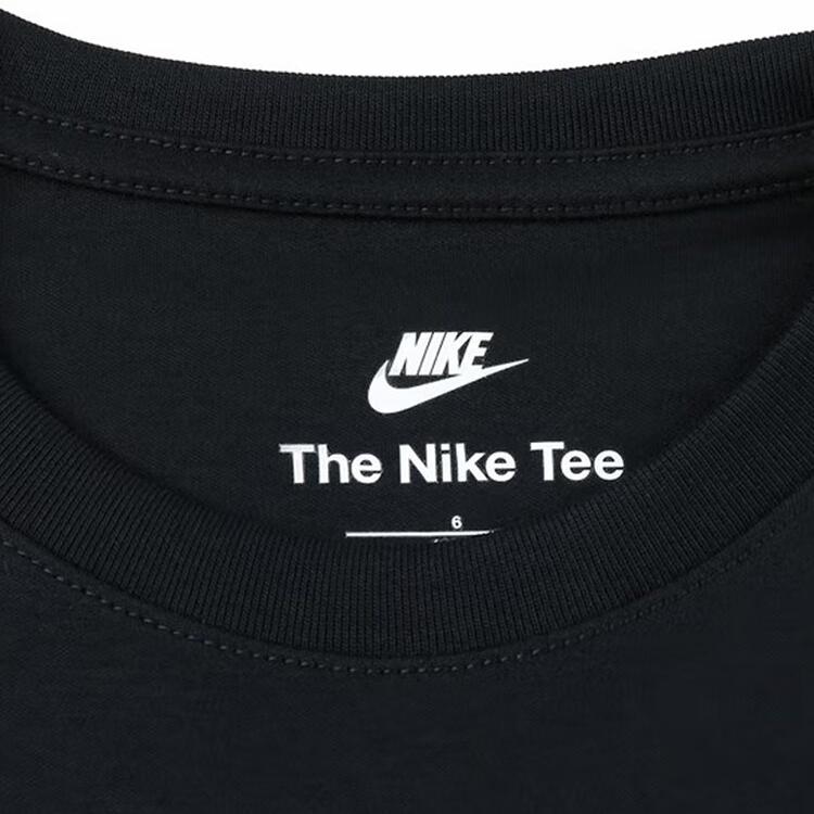 Nike T-Shirt Just Believe Soft Comfortable Simple Versatile Short Sleeve Kids Tops Black II3065-010