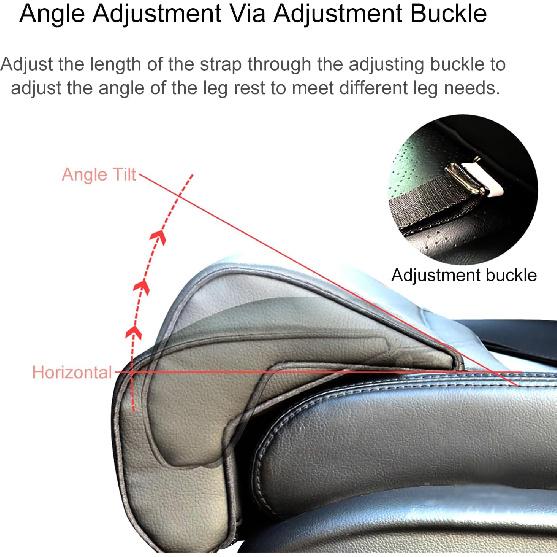 Car Leg Extender Leg Support Cushion for Car Driver Seat Office Chair, Universal Car Seat Extender Pad Leg Support Pillow for Cars Buses Trains