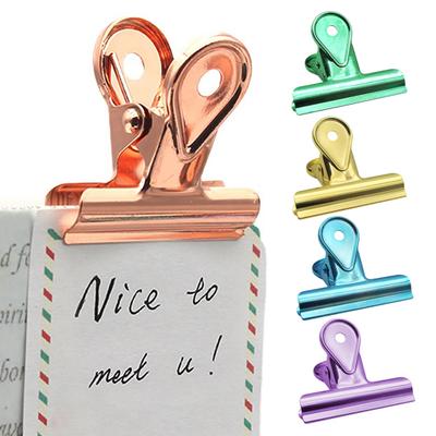 5 Pezzi Clip per Carta Toro Colorate Clip per Raccoglitore di File e Soldi Bulldog Fermacarte per Casa Ufficio Scuola Cucina Lavoro Forniture per Arte