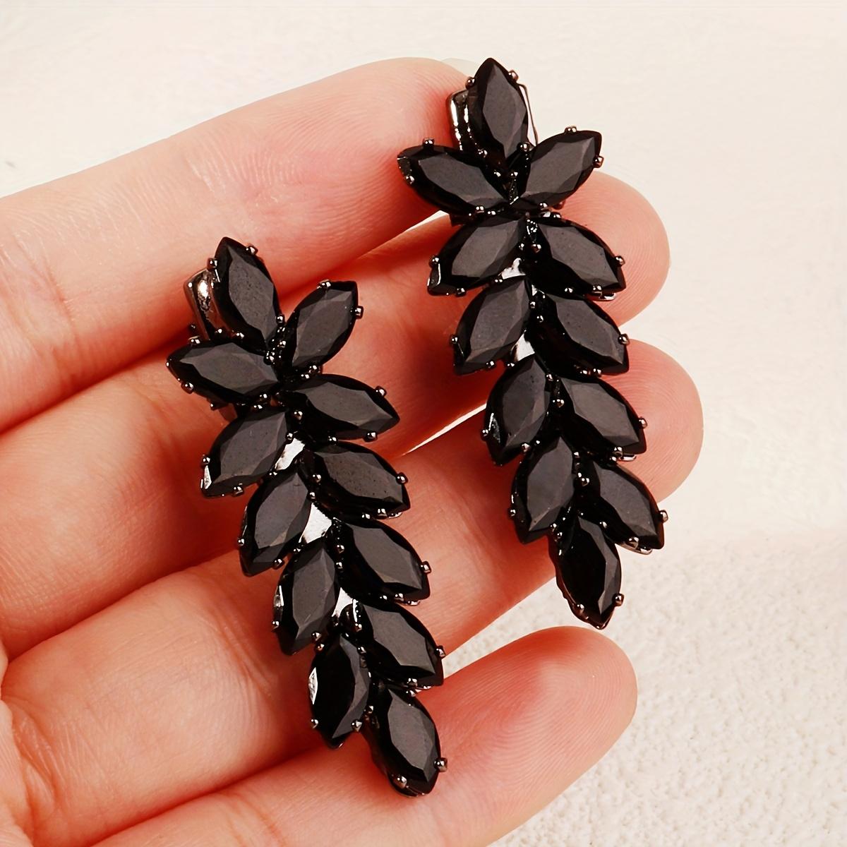

2pcs/Set Elegant Rhinestone Hair Clips Set, Vintage Sparkling Alloy Hair Accessories, Fashionable Versatile Hairpin for Women