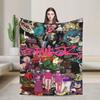 Music Band Gorillaz Punk Rock Blankets Soft Funny Plush Throw Blanket For Bedroom Camping Flannel Bedspread Bed Cover