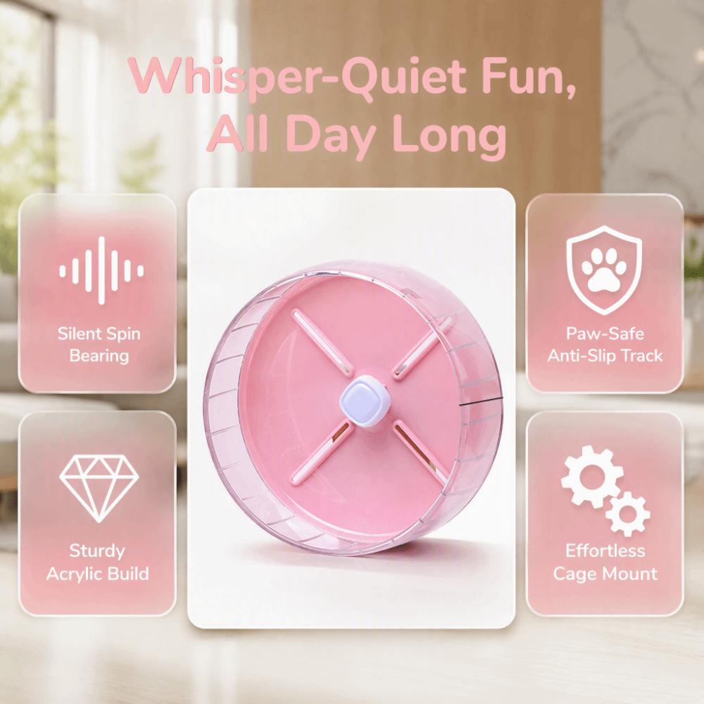 Anti Slip Design Hamster Running Wheel 20cm Diameter Silent Hamster Wheel Hamsters