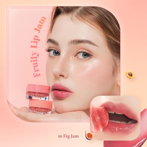 Official" Daisyk Fruity Lip Jam Daisy Clip Jam/Lip Jam/Single Item/Lip Balm/Color Lip Balm (01 Peach Jam)