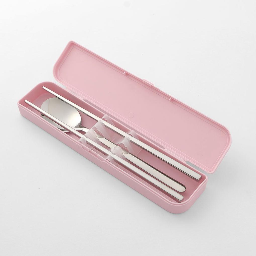 Pastel Portable Cutlery Set (Pink)