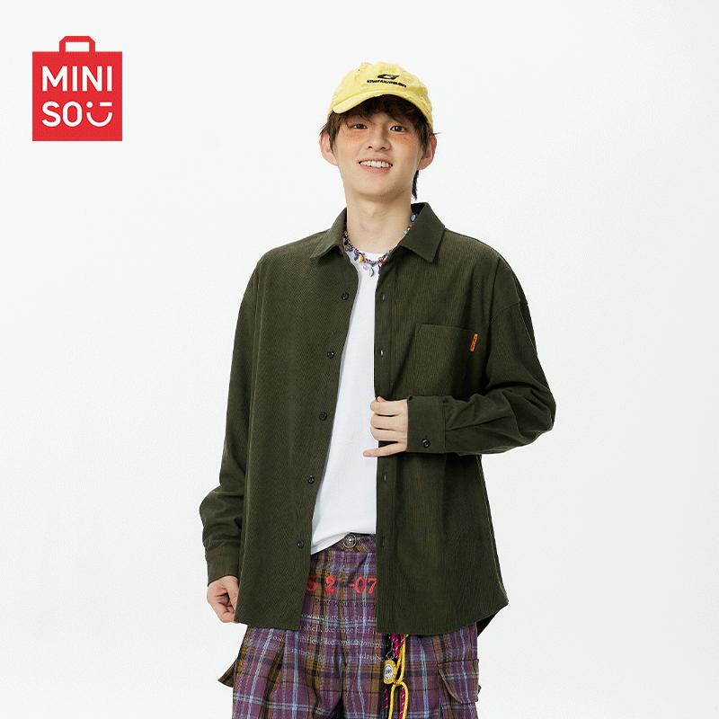 MINISO Men's Heavyweight Corduroy Shirt Jacket