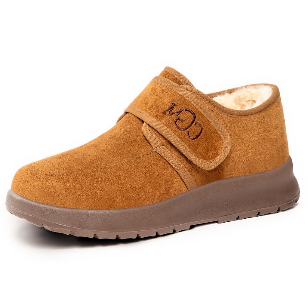 Shoes women's cotton shoes Velcro snow boots piled and thickened Boken shoes versatile short boots cold-proof and warm cotton boots