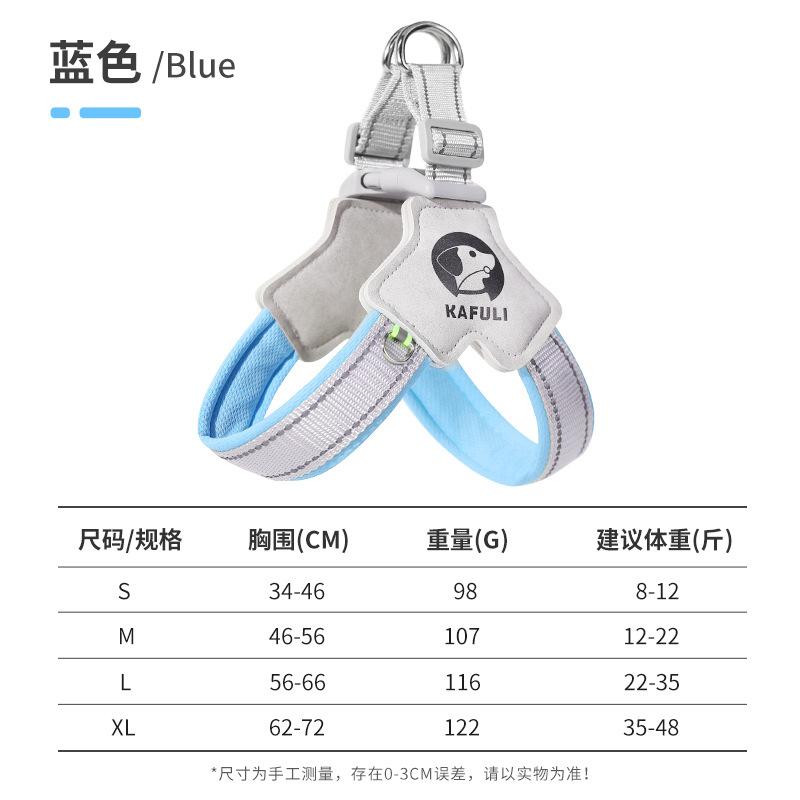 

No-Pull Dog Harness with Padded Handle Reflective Escape-Proof Leash Breathable Mesh for Medium Large Dogs Pet Walking Gear XL синій