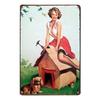 Vintage Girl Metal Sign Poster Retro Wall Art Home Decor Bar Club Man Cave Decoration 20x30cm