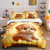 Puppy Surrounded By Starlight Duvet Cover Set With 3D Printing Design Soft Polyester Bedding Set All-Season Comfort For Gifts