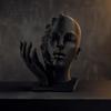 Artistic Tension Sculpture Abstract Broken Face Art Sculpture, Nordic Minimalist Plastic Statue, 3D Printed Deconstructive Ornament for Living