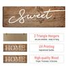3 Pcs/Set Wooden Home Sweet Home Sign, Rustic Farmhouse Decorative Sign, Vintage Hanging Wall Plaque for Living Room, Bedroom, Kitchen, Front Door