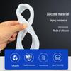 Silicone Groove Clamp Seal Ring for Sanitary Quick-Connect Pipe Fittings in Firefighting Systems.
