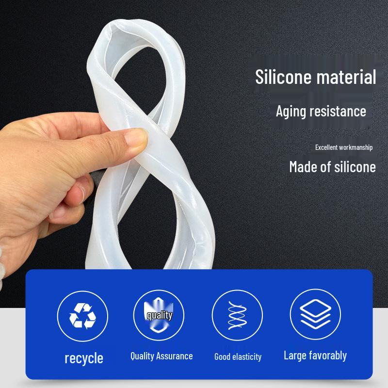 Silicone Groove Clamp Seal Ring for Sanitary Quick-Connect Pipe Fittings in Firefighting Systems.