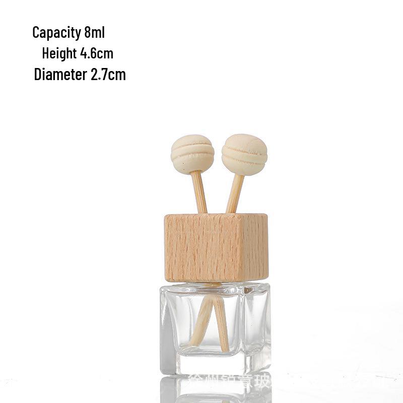 Car Aromatherapy Hanging Refillable Glass Diffuser Bottle Ornament