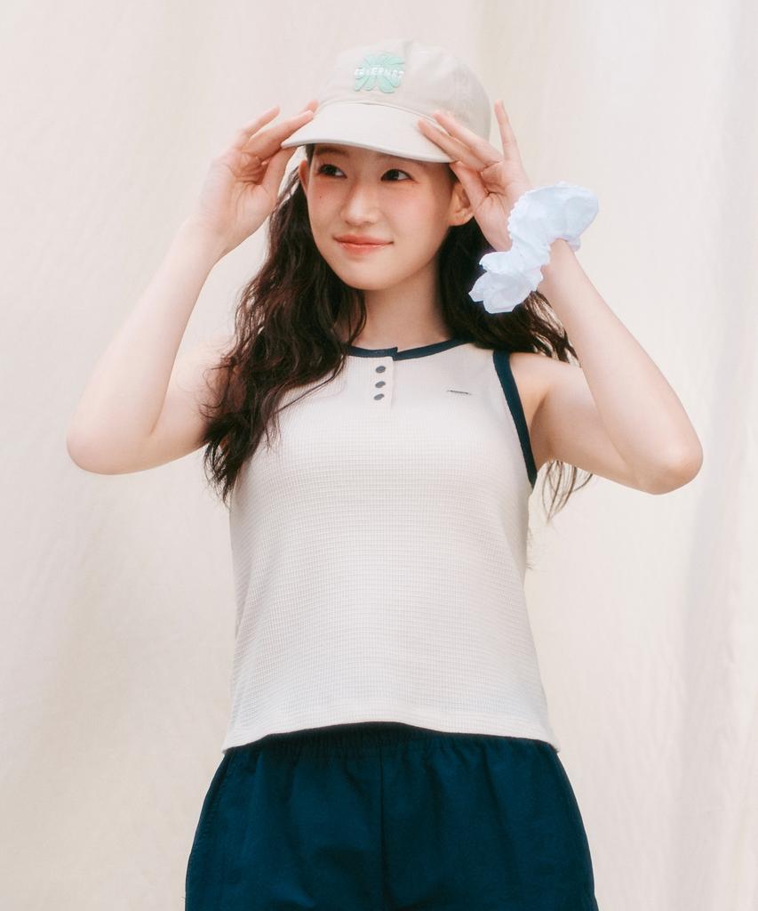 COVERNAT WOMAN Flower Low Cap Navy