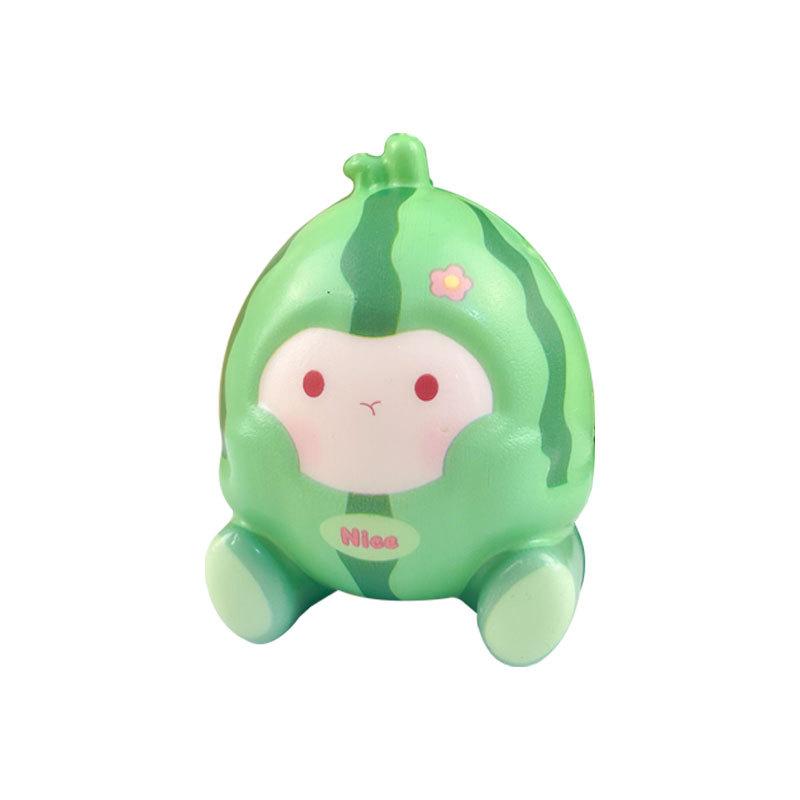2Pcs Cartoon Cute Fruit Series PU Slow Rebound Pinch Toys Simulation Fruit Characters Doll Stress Relief Squeeze Toy Party Gifts